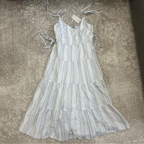 NEW Rails Julia Striped Tiered Maxi / Midi Sundress | Boho Dress - Picture 5 of 13